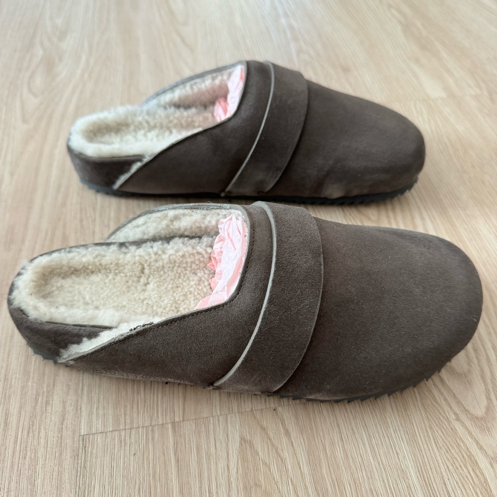 Brochu walker abbot suede leather mule clog NEW - Picture 9 of 14